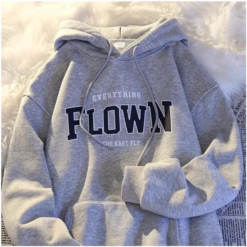 Толстовка Harajuku свободного покроя с капюшоном для мужчин и женщин, с длинными рукавами, в стиле Harajuku с принтом в стиле ретро, толстовки и свитшоты Y2K унисекс