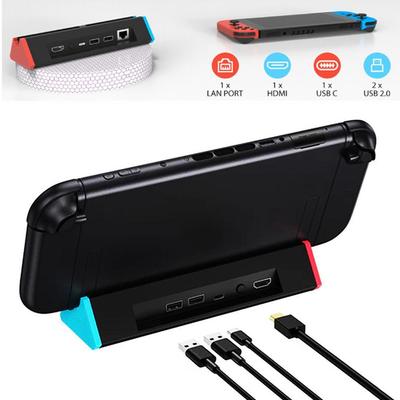 Портативная док-станция для телевизора для Nintendo Switch 2 (2025),С адаптером HDMI 4K@120Гц/портом Type-C/портом USB Новый аксессуар для игры Switch