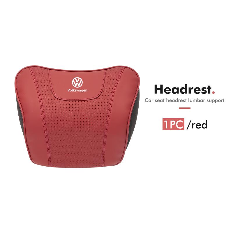 BIG1 Car Headrest Waist Triangle Pillow Memory Foam Cushion Support For Volkswagen VW Polo Jetta Sagitar Magotan Passat B5 B6 B7 CC