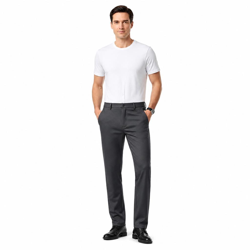 Summer Men'S Pants Ice Silk Casual Pants Men'S Long Pants Thin Men'S Trousers High Elasticity Business Dress Pants For Men