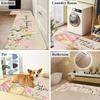 1Pcs Anti Fatigue Kitchen Rugs,  Egg and Rabbit Print Waterproof Non-Slip Thick Cushioned Kitchen Mat Heavy Duty Comfort Standing Mat for Kitchen