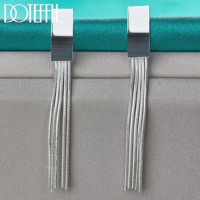 Серьги-подвески для пирсинга из стерлингового серебра 925 пробы в виде змеи