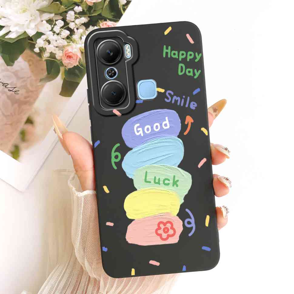 Чехол для Infinix Hot 12 Pro X668C Силиконовая задняя крышка Полная защита Для Infinix Hot 12Pro 6.6" Популярные узоры Корпус телефона