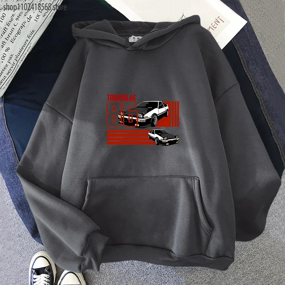 INITIAL D Толстовки Мужские SET JDM Trueno Levin AE86 Hachi Roku Толстовка Манга Аниме Пуловер Японские топы