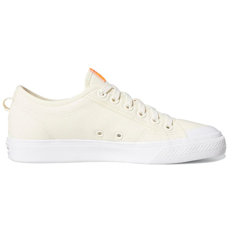 adidas Originals Nizza Trefoil Холщовые Нескользящие Прочные Легкие Низкие Кеды для Скейтбординга Женские кроссовки Кремовые FX9009