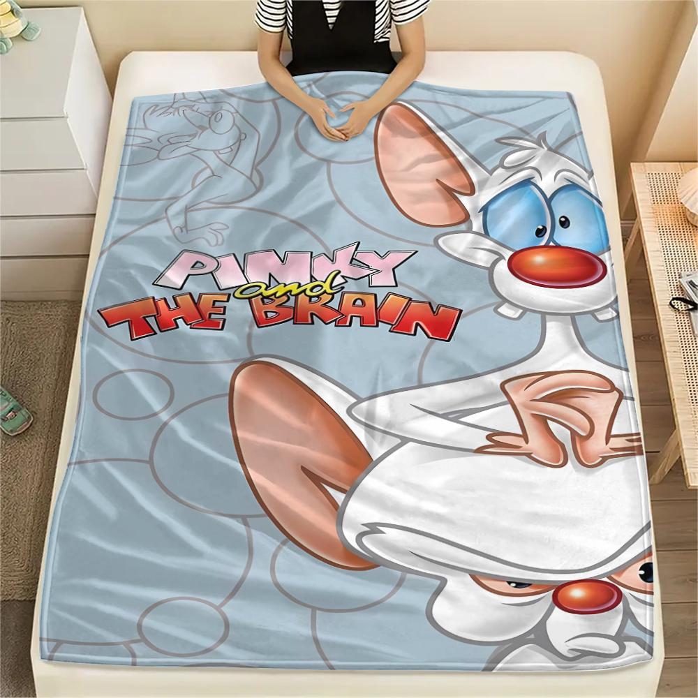 Pinky and the Brain Print Flannel Blanket,High quality Comfortable for All Seasons,Home Decor,Warmth and Comfort,Perfect for Christmas Gifts