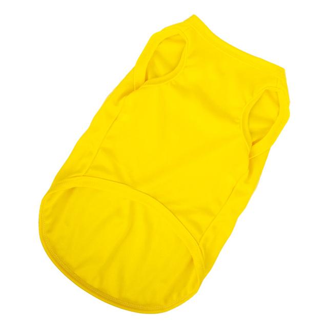 XS-XXL Летняя футболка из чистого хлопка для щенков, мягкая однотонная майка для собак, футболки с рисунком кошек для маленьких, средних и больших собак