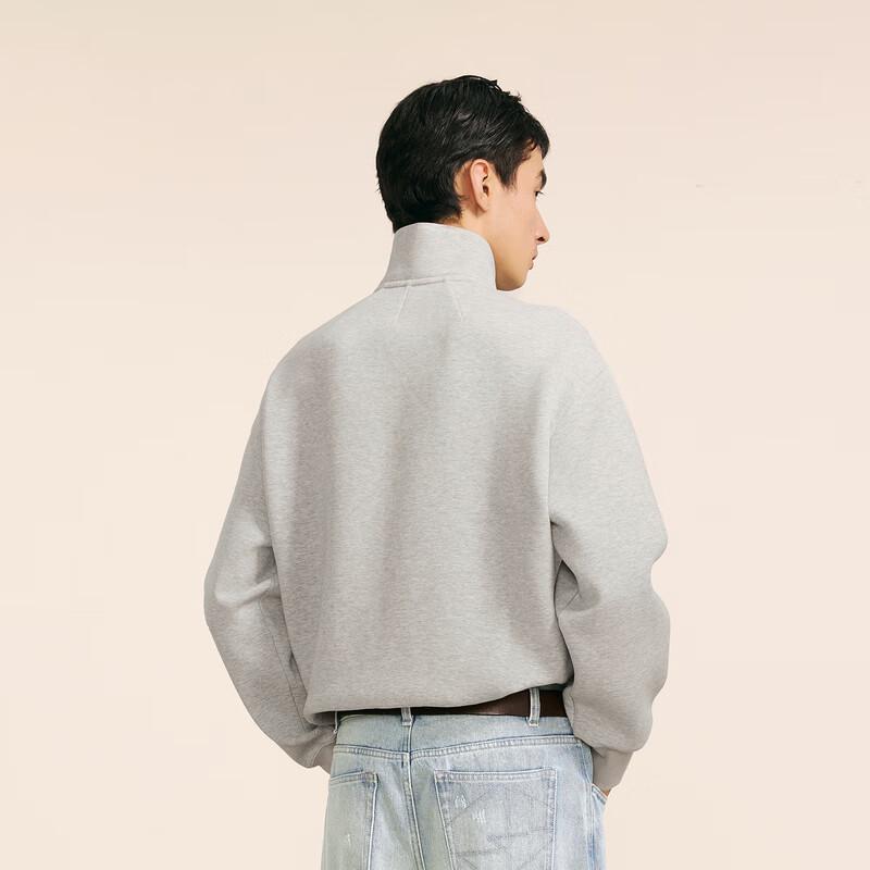 CROQUIS Men's 2024 Fall Stand-Up Collar Loose Fit Sweatshirt