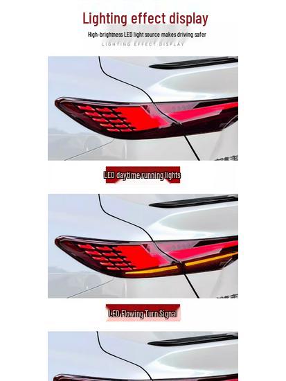 Совместимо с Camry 9-го поколения 2024-2026 гг.: Комплект для модернизации: Непрерывные задние фонари и светодиодные последовательные указатели поворота.