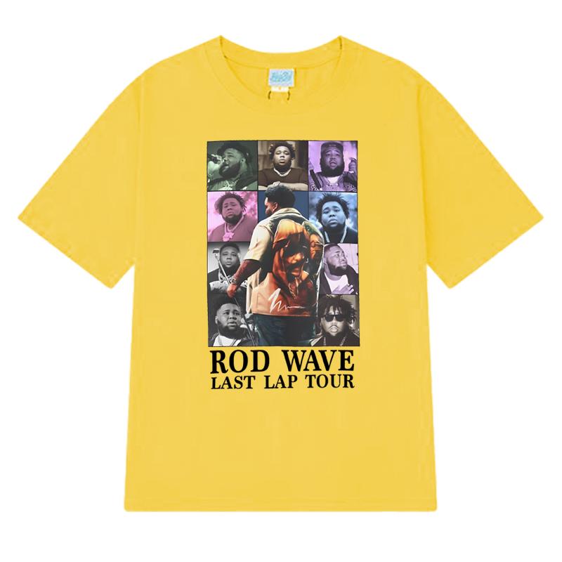 Hot Rapper Rod Wave world tour 2025 Graphic T shirts Unisex Women vintage Hip Hop streetwear Unisex Cotton short sleeve Tshirts