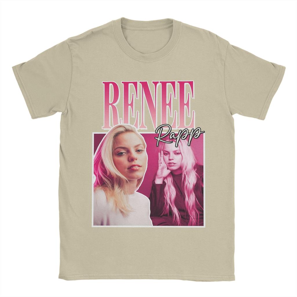 Casual Renee Rapp TShirts for Unisex Round Neck Cotton T Shirts Short Sleeve Tee Shirt Plus Size Tops