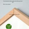 Двусторонняя магнитная мольберт-доска из массива дерева: Стирающаяся доска для рисования и письма без пыли для детей.