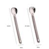 Portable Titanium Spoon Fork Picnic Utensils Spoon Fork  Outdoor Travel Tableware Supplies