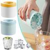 Household Cylinder Ice Cube Mold Whiskey Ice Cube Light Bulbs Ice Mold Food Grade Silicone Ice Cube Ball Maker Mould Bar Tools