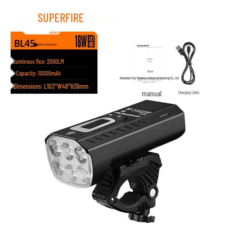 Умный велосипедный фонарь SUPERFIRE BL45 с датчиком