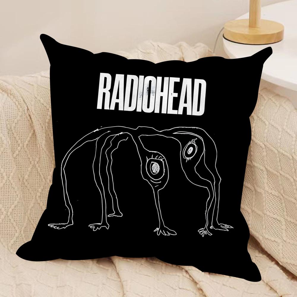 B-Британская группа Radioheads Наволочка Шелковистый Короткий Плюш Невидимая Молния Пылезащитная Наволочка для Дивана Для Домашнего Декора
