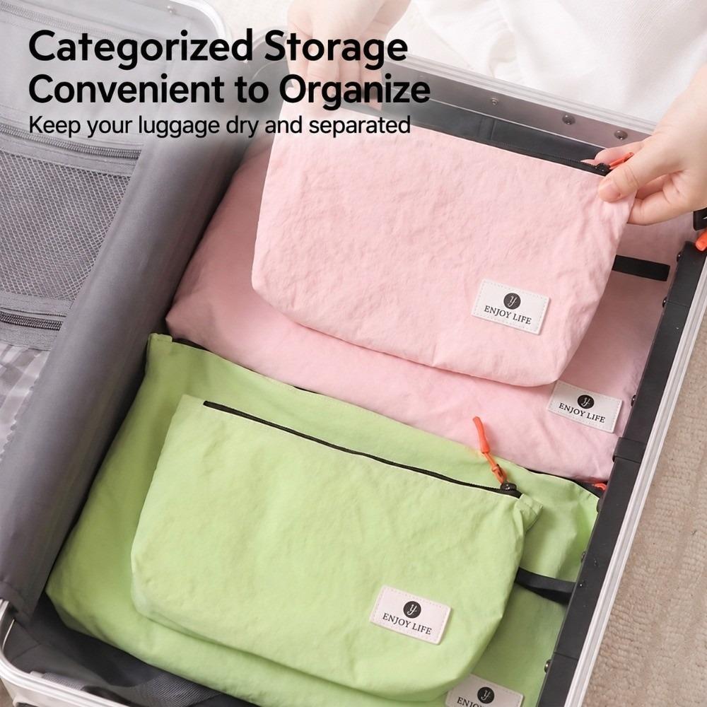Lightweight Cosmetic Pouch Zipper Closure Underwear Storage Bag Home Travel