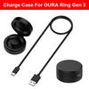 Совместимый с зарядным кейсом Oura Ring Gen 4 Gen 3 Портативная безопасная док-станция для зарядки с кабелем USB-C для аксессуаров умного кольца