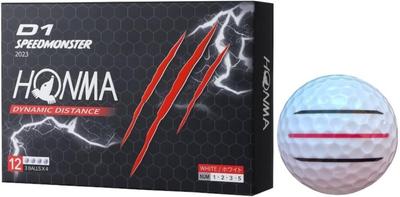 Honma Golf D1 Speed Monster 2023 Lined 1 3 [Happiraki_Golf Line] (Белый, Дюжина, Линии)