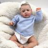 Adorkable 50cm Simulation Reborn Baby Doll Maryann Soft Cloth Body Newborn Dolls with Hand Draw Hair Lifelike Rebirth Dolls for Kids House Play Toys