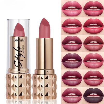 12-цветные бархатные матовые помады, долговечная водостойкая и устойчивая к размазыванию помада. Идеальный подарок на День святого Валентина для женщин. Подарки на День святого Валентина.