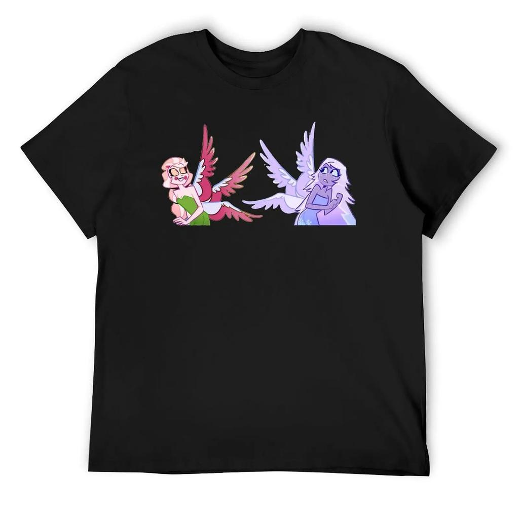Round Neck  Charlie Emily Tinkerbell Fanart T-shirt  Sports T-shirts Vintage Funny Novelty Aactivity Competition USA Size