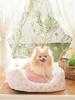 de Pet Cushion Flower Print Pet Bed S Pink [Maison Fleur] Women's