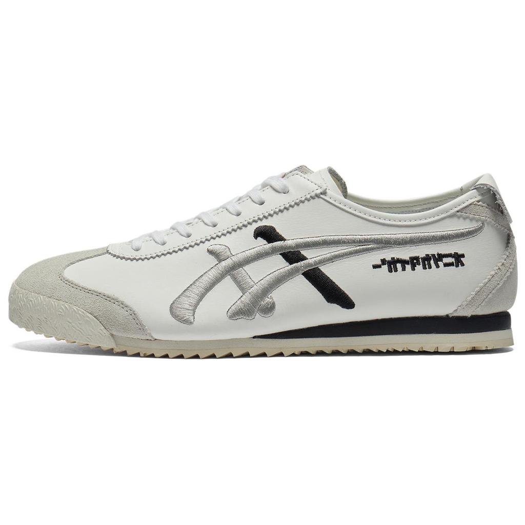 ONITSUKA TIGER Mexico 66 Nm Удобные Мягкие Нескользящие Износостойкие Низкие Повседневные Кроссовки Унисекс Белый Серебристый 1183C320-102