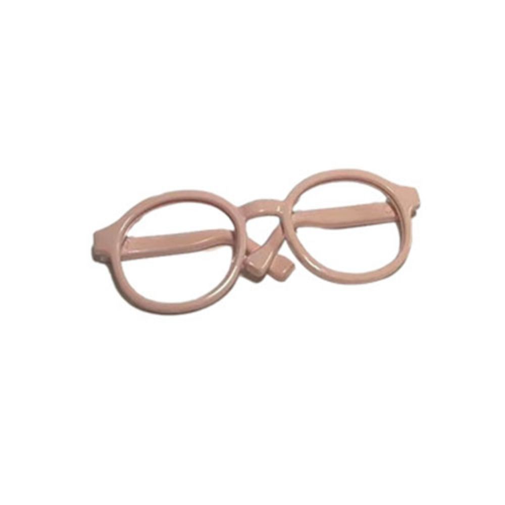 Plastic Round Transparent Glasses Doll Accessory Doll Mini Glasses Doll Round Glasses Children Toy