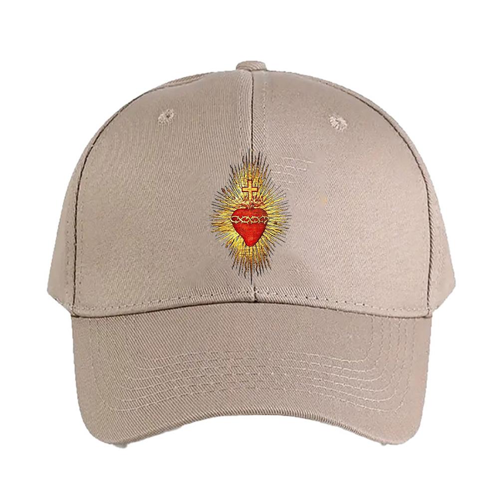 Sacred Heart of Jesus Christian Cap summer woman Man Adult Hat Fashion Casual Adjustable Printed Baseball Caps Trucker Cap