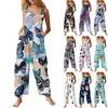 Womens Casual Overalls Jumpsuits Adjustable Straps Sleeveless Summer Cute Comfy Rompers With Pocket