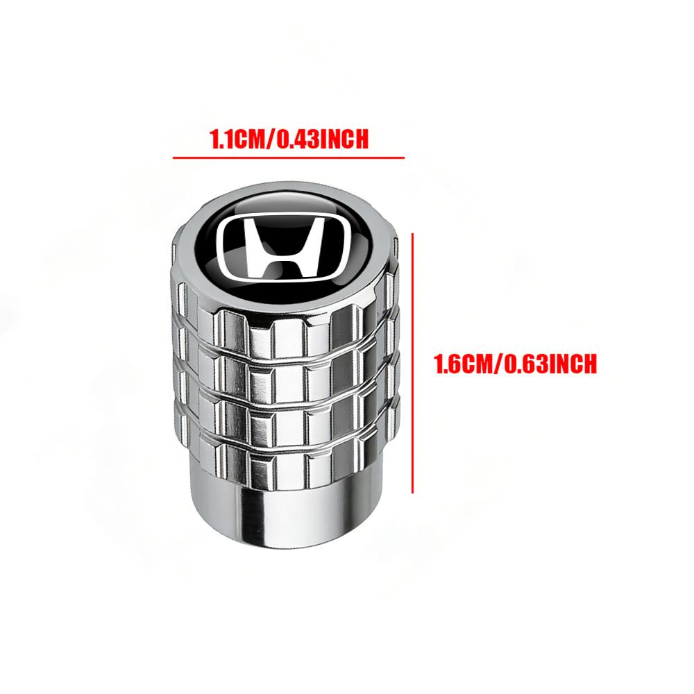 New Car Tire Valve Caps Tyre Rim Stem Covers Decorative For Honda Civic Accord Acc City Fit Mugen Vezel CRV Pilot Odyssey Jazz YNGHK1