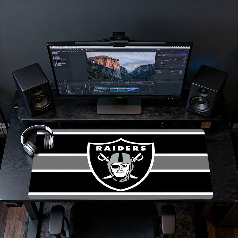 Коврик для мыши Las Vegas Raiders, Большой игровой коврик для стола, Нескользящий коврик для мыши XXL для ноутбука и планшета, Игровой коврик для мини-ПК со швами по краям