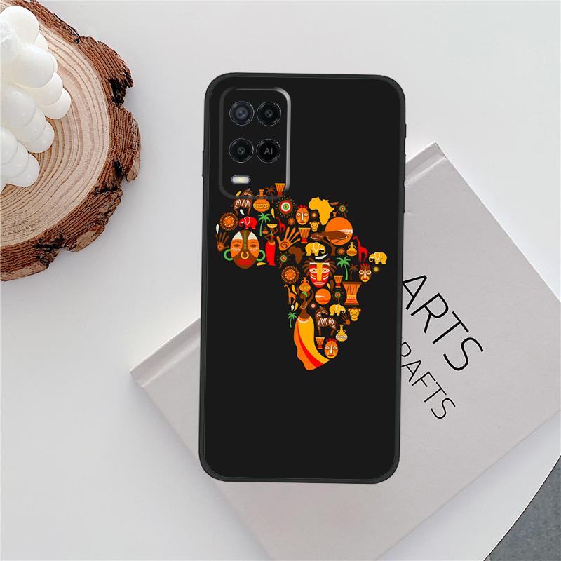 Карта Африки Чехол Geogra Для Oppo A80 A78 A98 A40 A60 A18 A38 A58 A15 A17 A77 A74 A94 A54 A57S A16 A76 A96