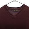 Paul Smith Wool Long Sleeve V Neck Sweater L Purple Knit Women Used