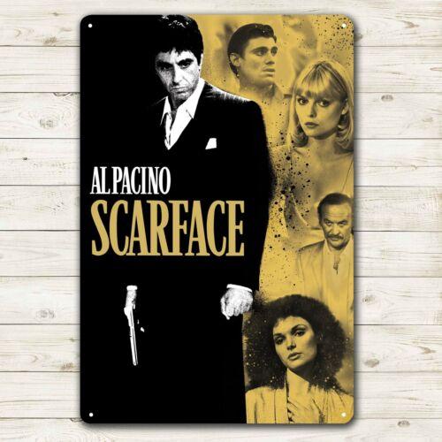 Scarface Al Pacino Movie Metal Poster Tin Sign xcm Plate