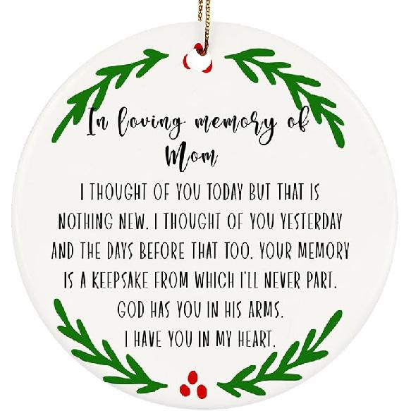 to My Daughter in Law Christmas Ornaments, Daughter-in-Law Christmas Ornament Gifts, Two-Side Printed 3'' Christmas Ornament for Christmas Tree,