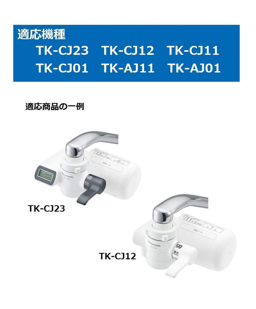 Panasonic Water Purifier Cartridge for Faucet Direct Connection Type 2 Pieces TK-CJ23C2