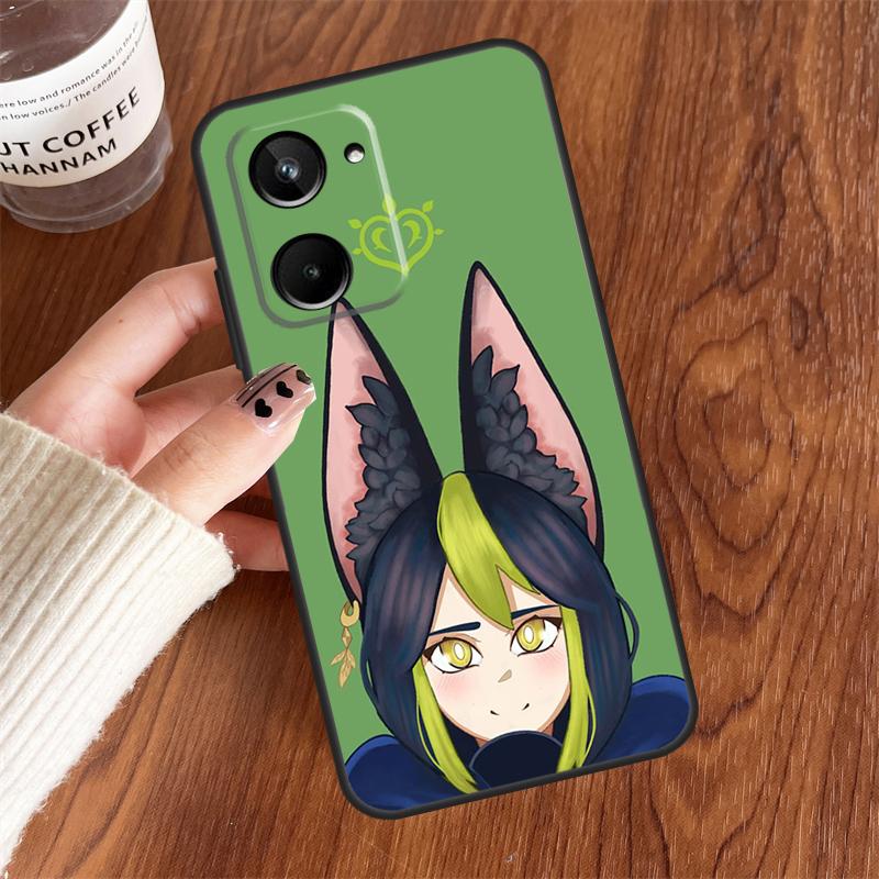 Чехол Genshin Impact Тигнари для Realme 10 11 12 13 14 15 Pro Plus C65 C71 C75 C55 C63 C61 C53 C67 C35 GT6 GT7 Pro