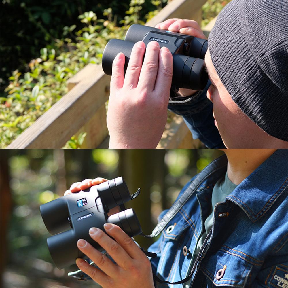 10x42 цифровой бинокль для взрослых и детей, бинокль с автофокусом, водонепроницаемый складной телескоп для птиц
