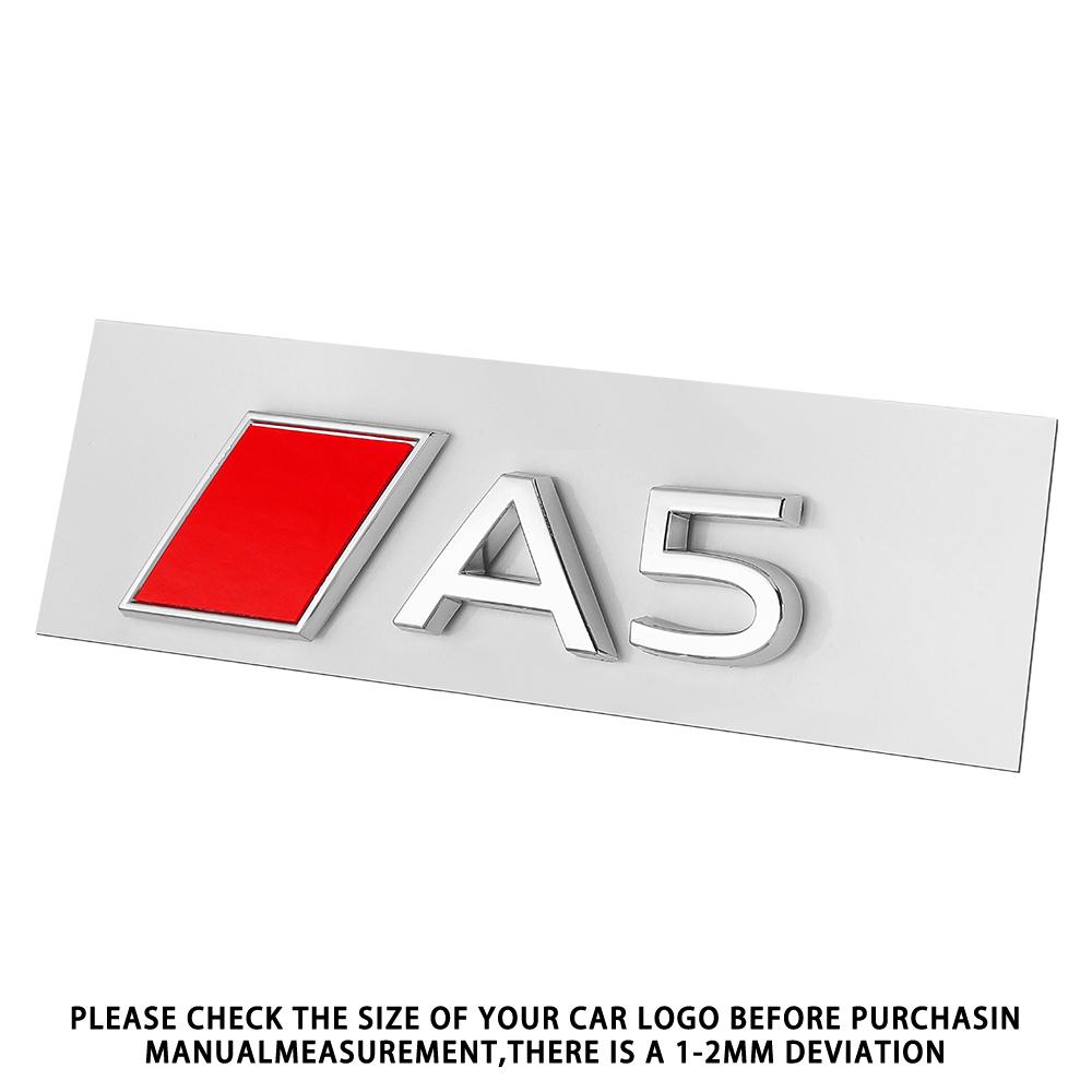 Car Trunk Emblem Badge Sticker Decor Auto Accessories For Audi A3 A4 A5 A6 A7 A8 RS Sline S Quattro Q3 Q5 Q4 Q6 Q7 Q8 S3 S5 S4