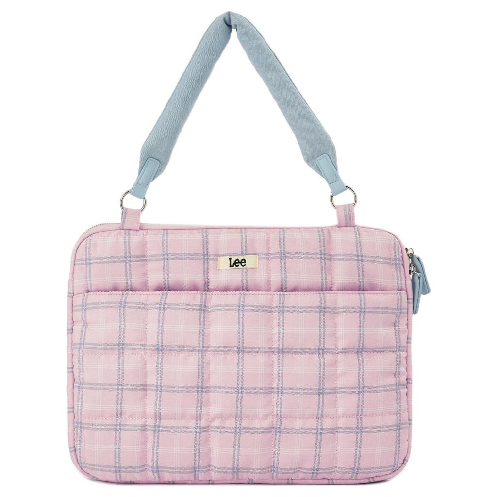 New Lee Fabric Shoulder Computer Bag Women's Pink/Light Blue/Yellow LE250022M-1