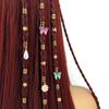 34pcs Dread Locks Hollow Out Hair Ring Hair Braiding Hair Braid Tubes Gold Dreadlocks Beads Men