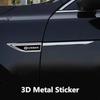 AUW3  Car Door Side Fender Blade Logo Emblem Badge Decal Sticker For Nissan Rogue Pathfinder X-Trail GTR Note Qashqai Juke Patrol