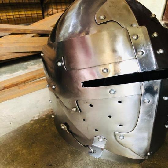 Средневековый шлем Barbuta Visor, шлем рыцаря, шлем воина, лучший подарок, предмет домашнего декора