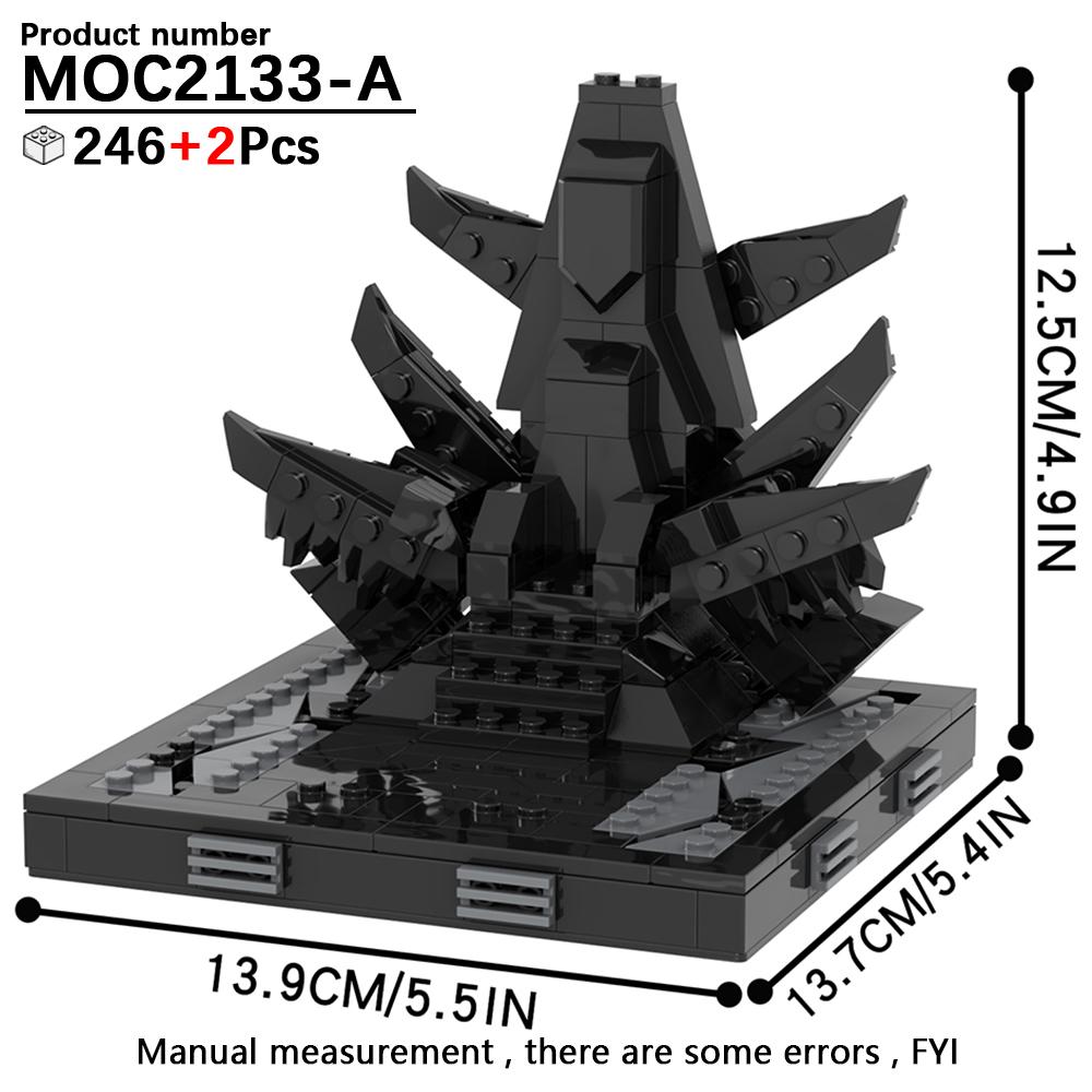 MOOXI Серия «Космические войны» Сценарная модель MOC Кирпич DIY Диорама Взрослые Детские Игрушки Набор строительных блоков Монтессори Подарки Украшение