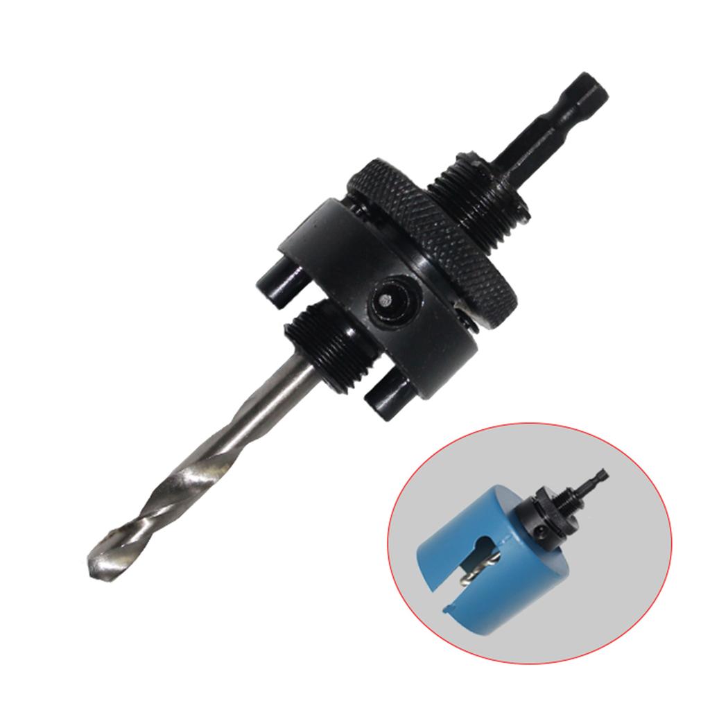 Оправка для кольцевой пилы, подходит для кольцевых пил с хвостовиком 32-210 мм и оправкой для кольцевой пилы 1/4 дюйма HSS(M2) Центральные дрели