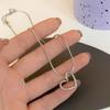 Modern Heart Pendant Necklace Stylish Chain Necklace Hollow Heart Neck Jewelry Suitable for Fashion Enthusiasts Present
