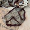 Sweet Lace Floral Underwear Feminine Style Low Waist Thin Design Hip Hugging Mesh Sexy Women's Triangle Pants