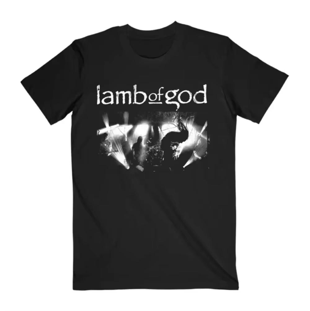 Летняя мужская футболка с графикой черепа Lamb of God, модная уличная одежда, футболка с круглым вырезом, повседневная одежда для улицы, большие размеры, топы, женская одежда